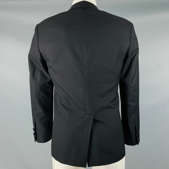 BLACK FLEECE Size 38 Black Wool Notch Lapel Sport Coat - Picture 3 of 10